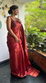 Shubh Aarambh Kanjivaram Saree featuring timeless patterns and luxurious fabric - Drape In A Minute Sarees