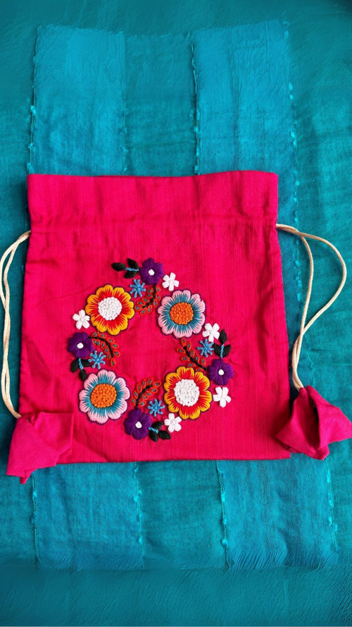 Elegant Gulabo - Silk Potli Bag featuring intricate design and luxurious silk fabric - Drape In A Minute Sarees