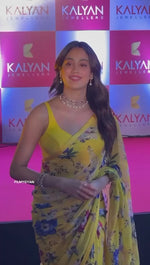 Yellow Blooms Pre-draped Saree combining traditional aesthetics with modern pre-draped convenience - Drape In A Minute Sarees."